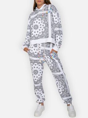 MC2 Saint Barth Bandana-Print Cotton Joggers